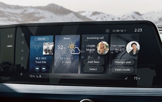Nissan ARIYA interior view with digital dashboard | Cronic Nissan in Griffin GA